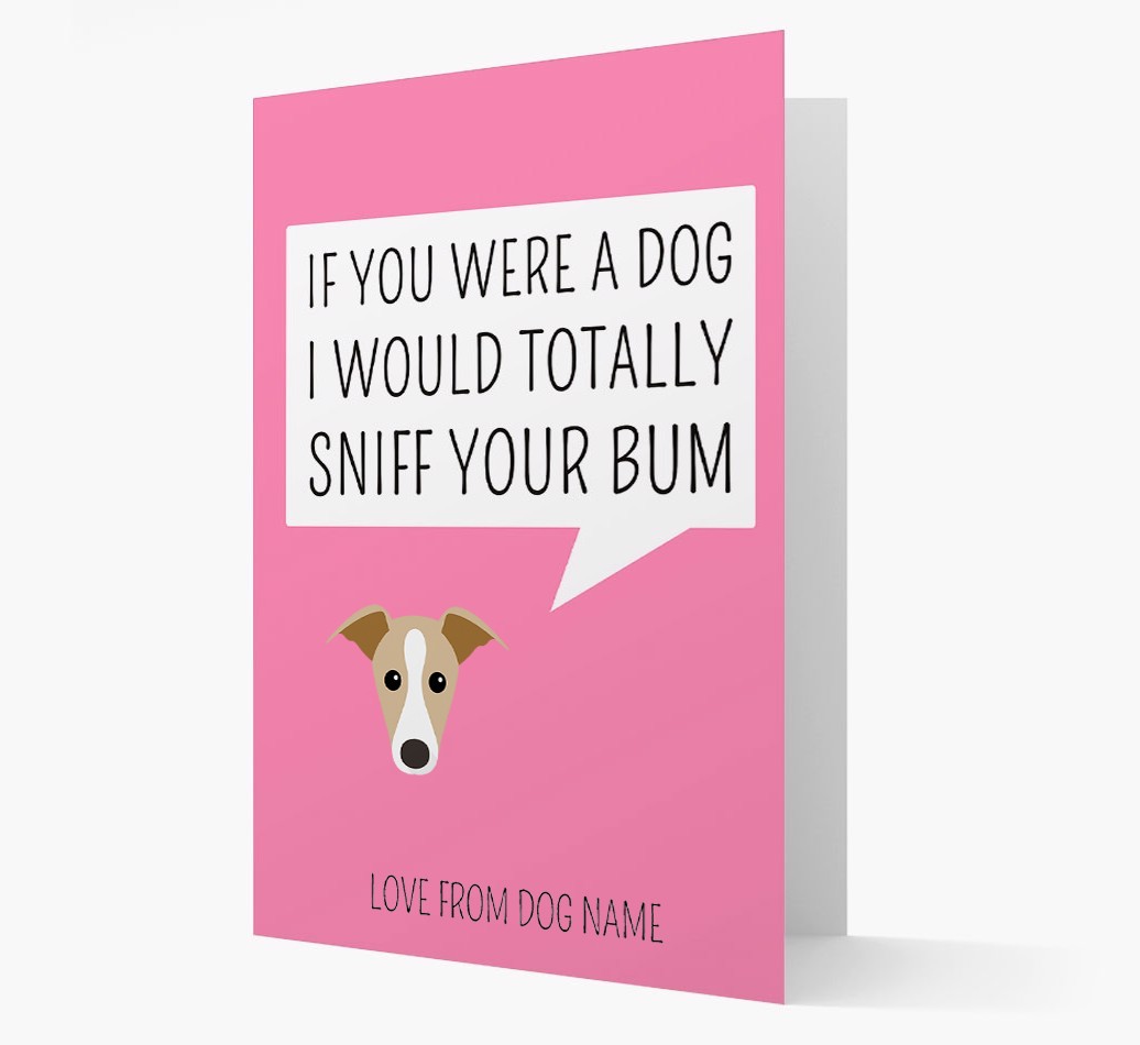 Personalised 'I'd Sniff Your Bum' Card