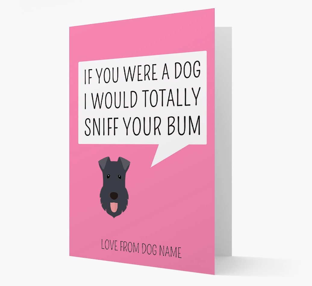 Personalised 'I'd Sniff Your Bum' Card
