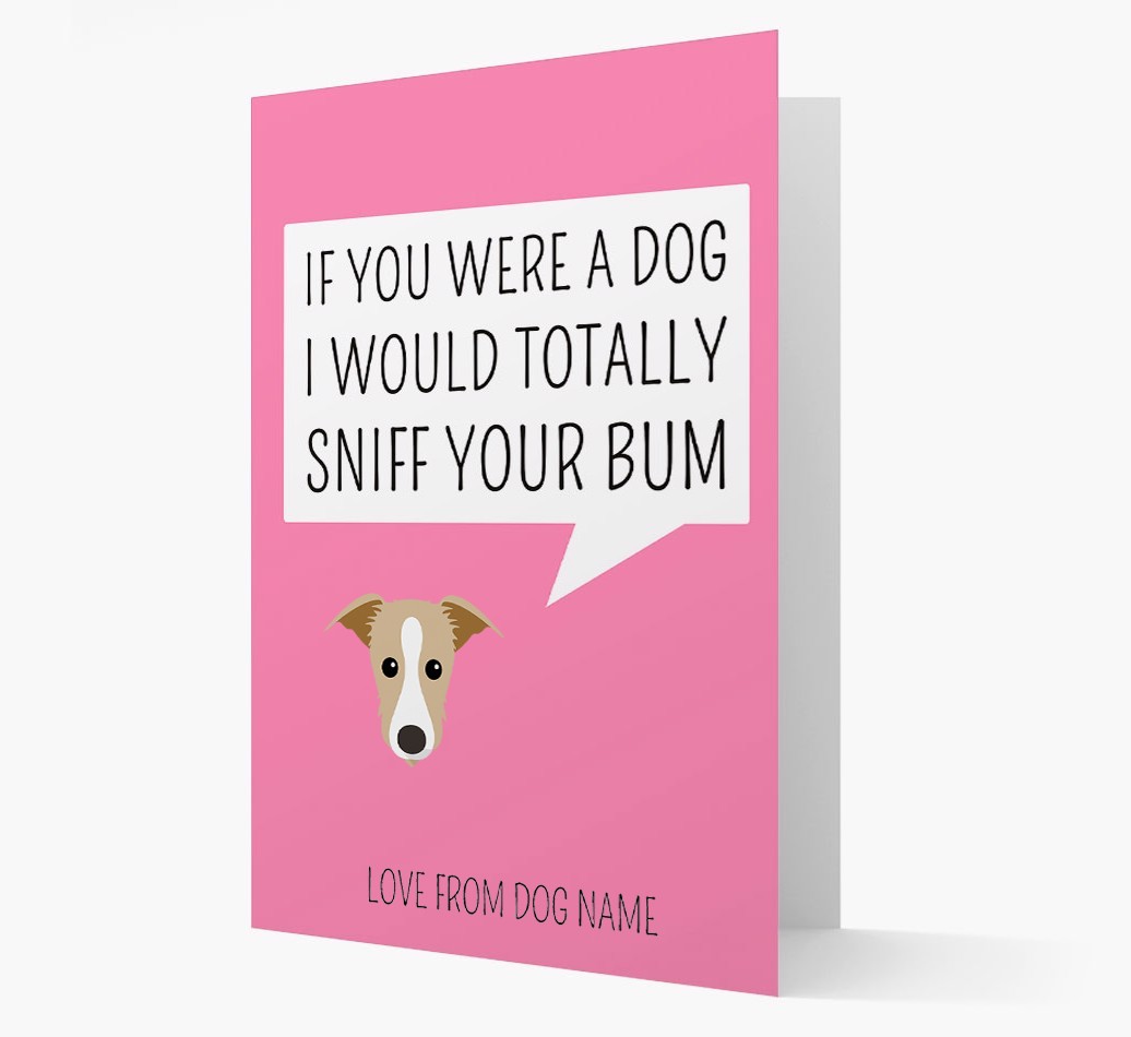 Personalised 'I'd Sniff Your Bum' Card
