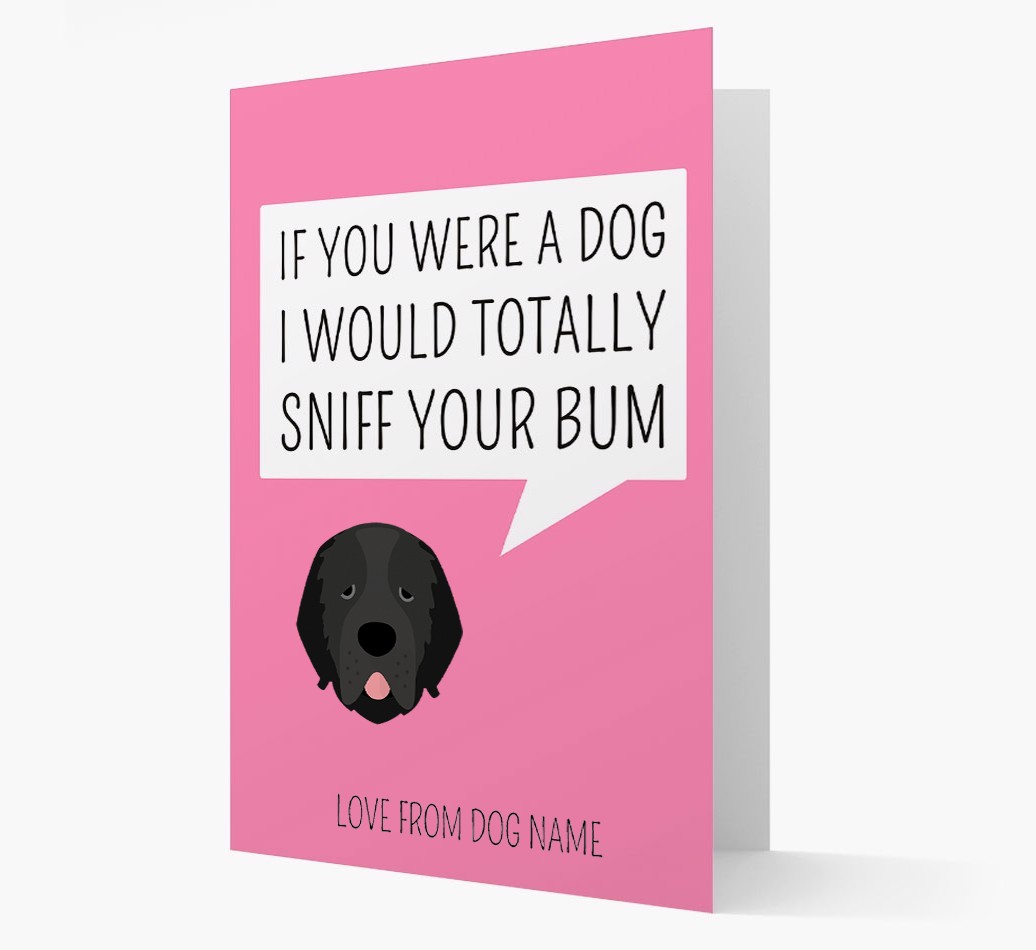 Personalised 'I'd Sniff Your Bum' Card