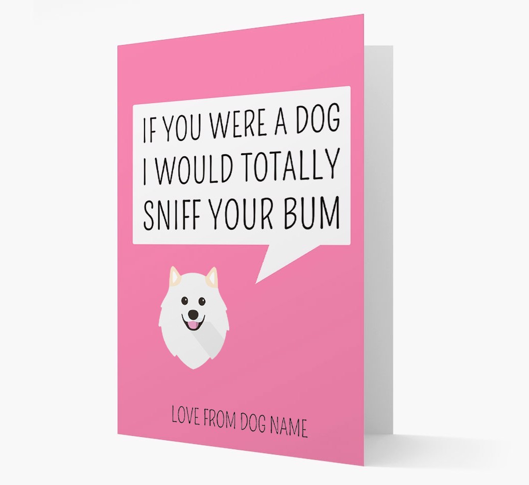 Personalised 'I'd Sniff Your Bum' Card