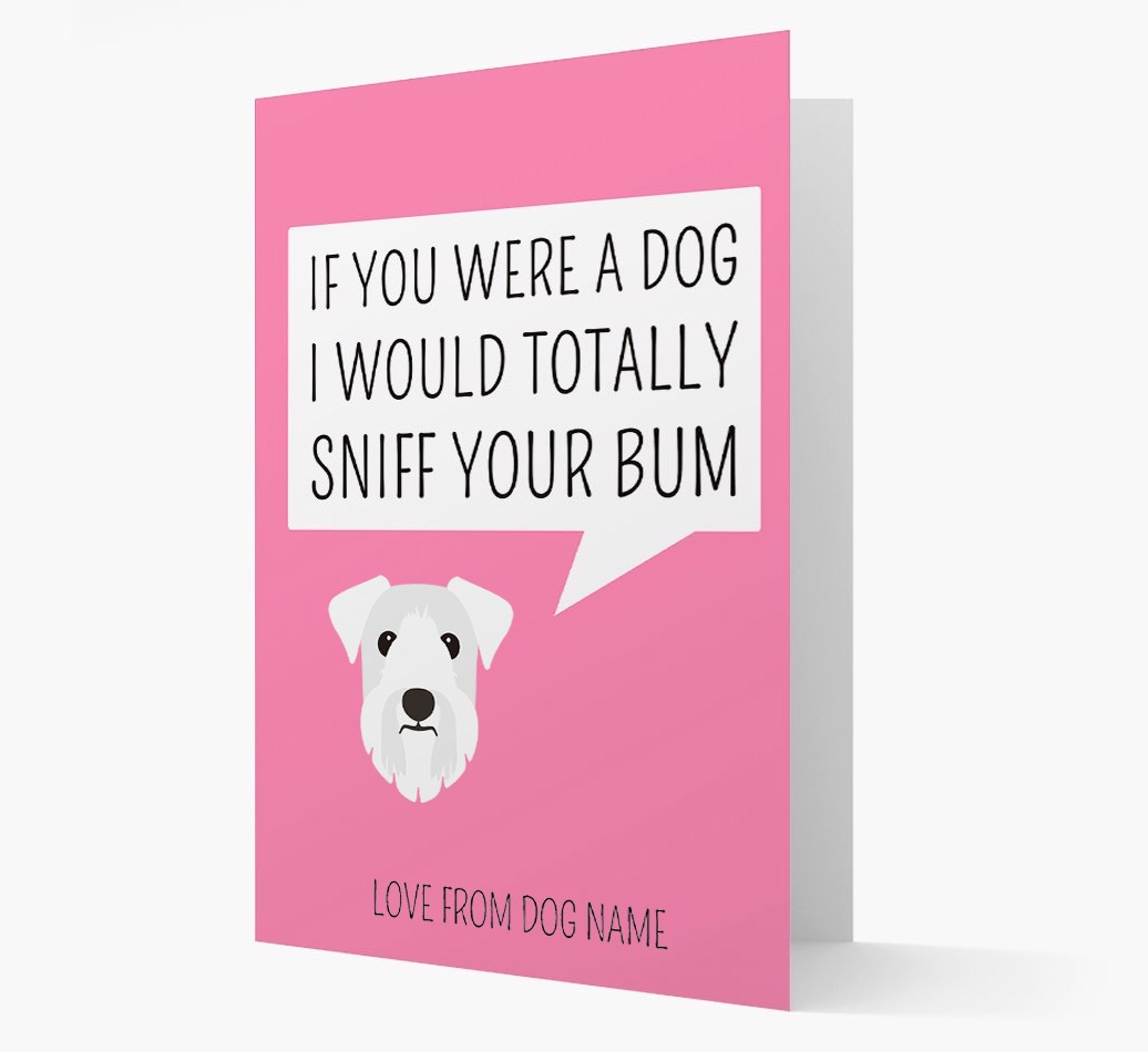 Personalised 'I'd Sniff Your Bum' Card
