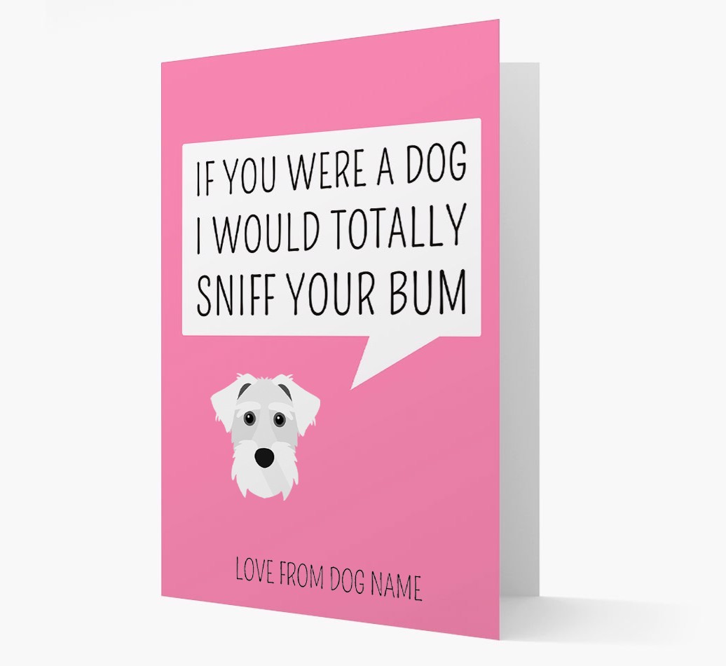 Personalised 'I'd Sniff Your Bum' Card