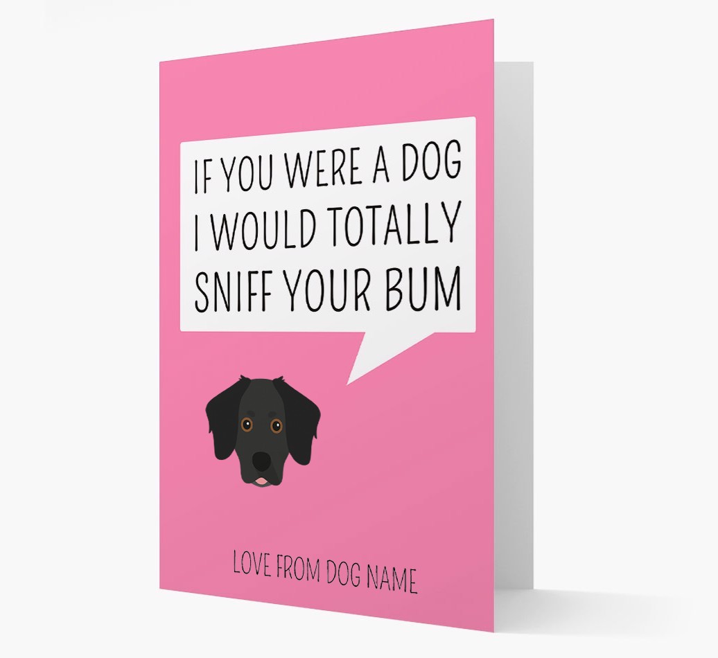 Personalised 'I'd Sniff Your Bum' Card