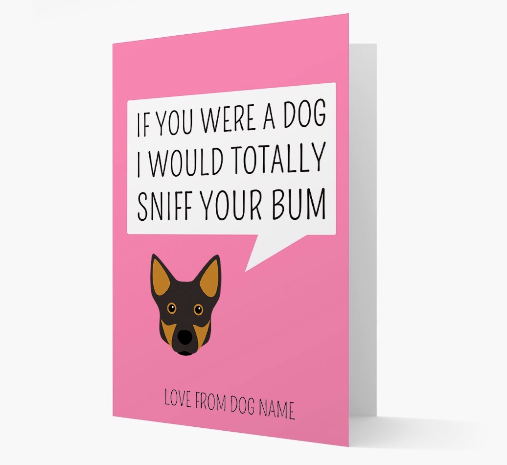 Personalised 'I'd Sniff Your Bum' Card