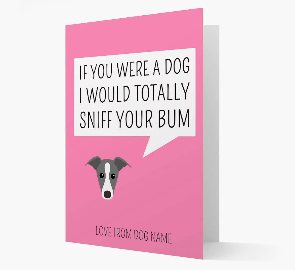 Personalised 'I'd Sniff Your Bum' Card