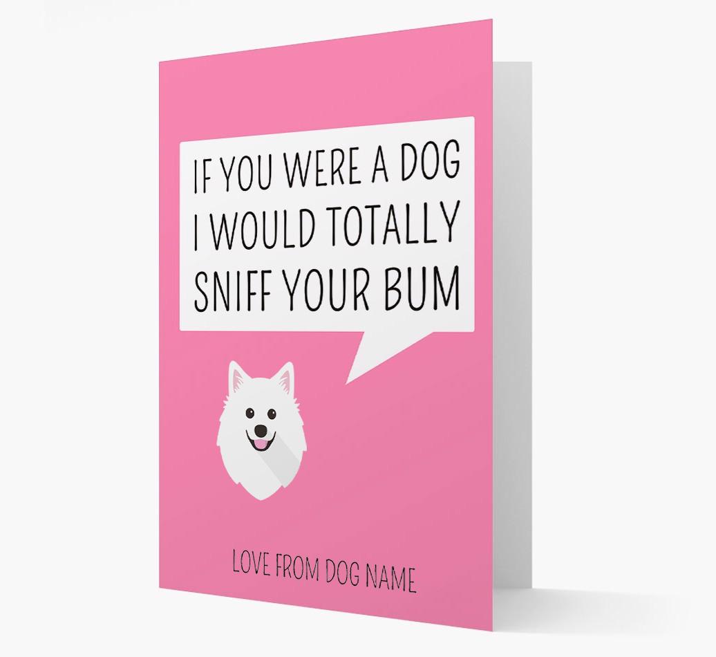 Personalized 'I'd Sniff Your Bum' Card