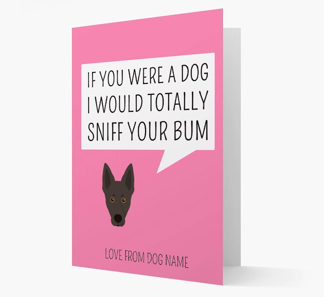 Personalized 'I'd Sniff Your Bum' Card
