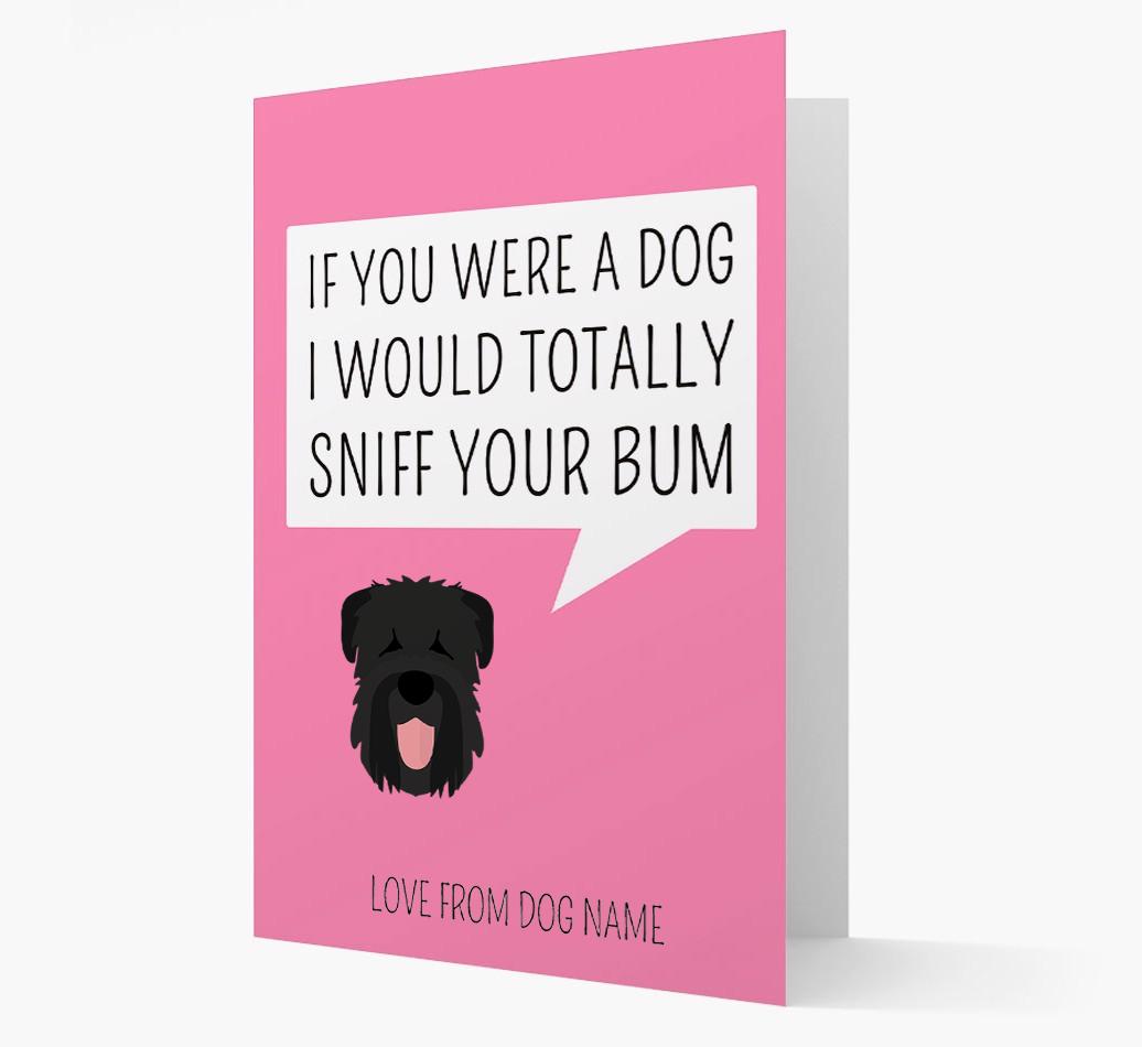 Personalized 'I'd Sniff Your Bum' Card