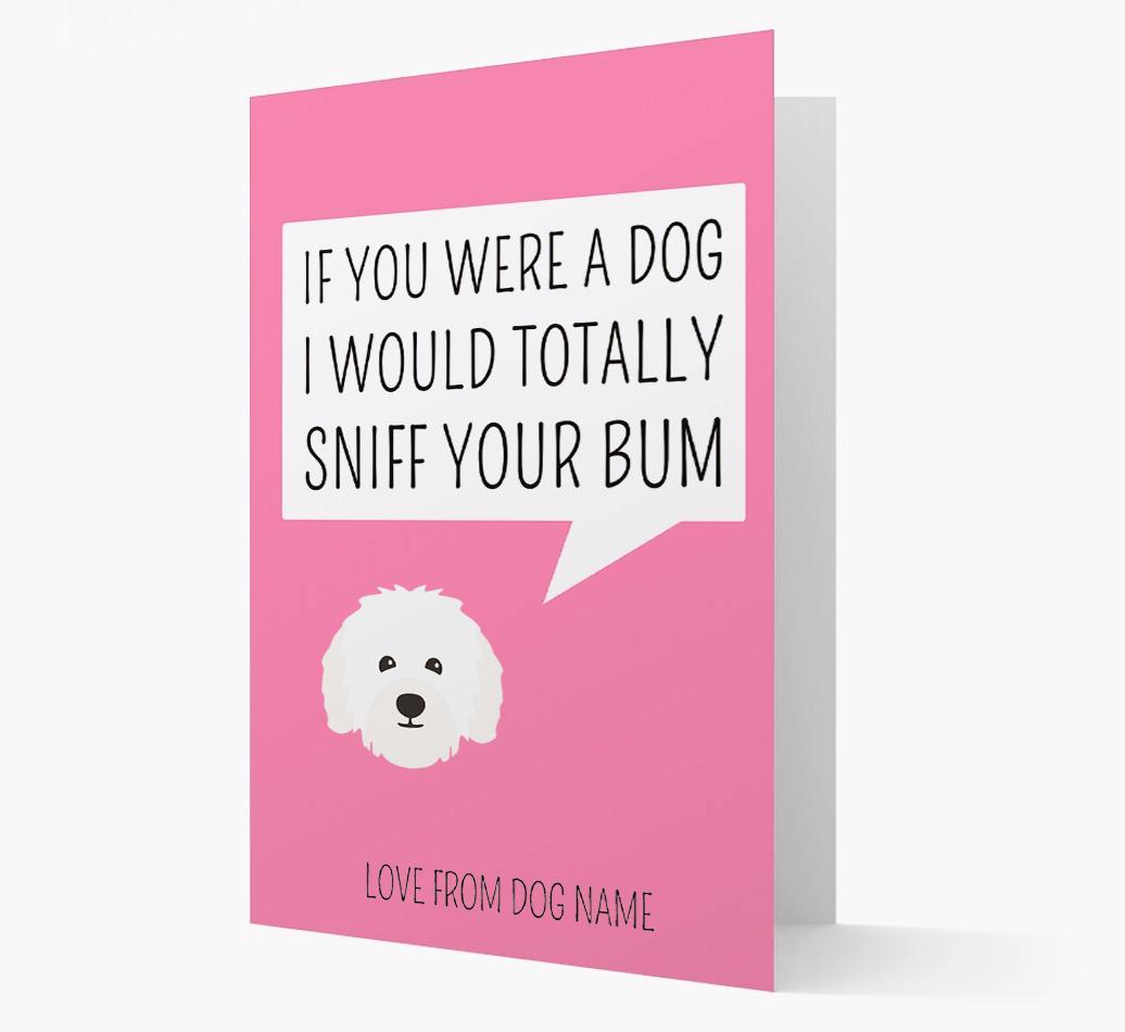 Personalized 'I'd Sniff Your Bum' Card
