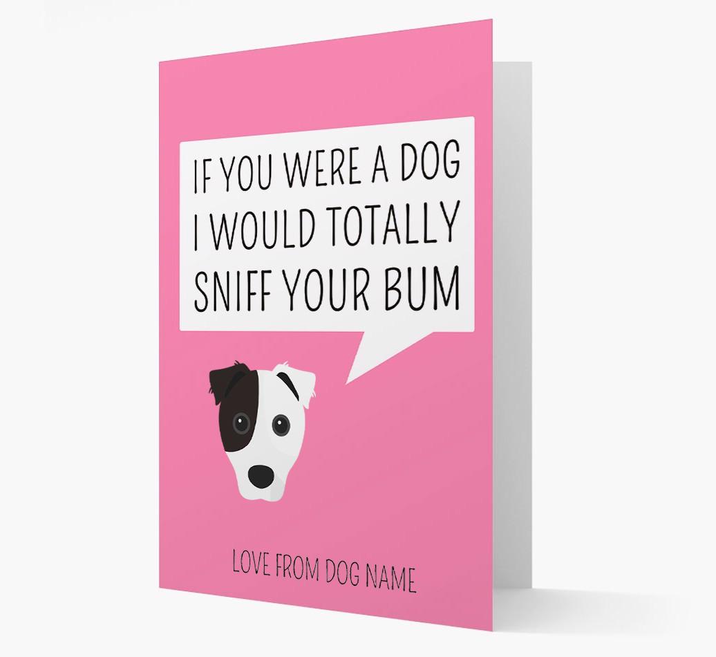Personalized 'I'd Sniff Your Bum' Card