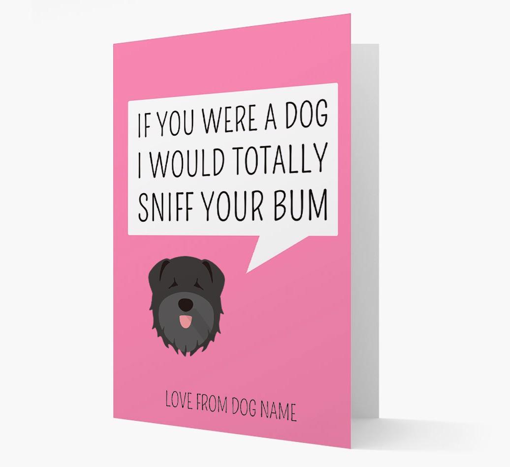 Personalized 'I'd Sniff Your Bum' Card