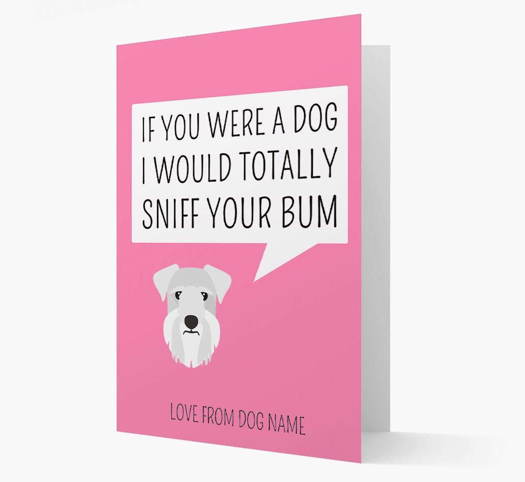 Personalized 'I'd Sniff Your Bum' Card