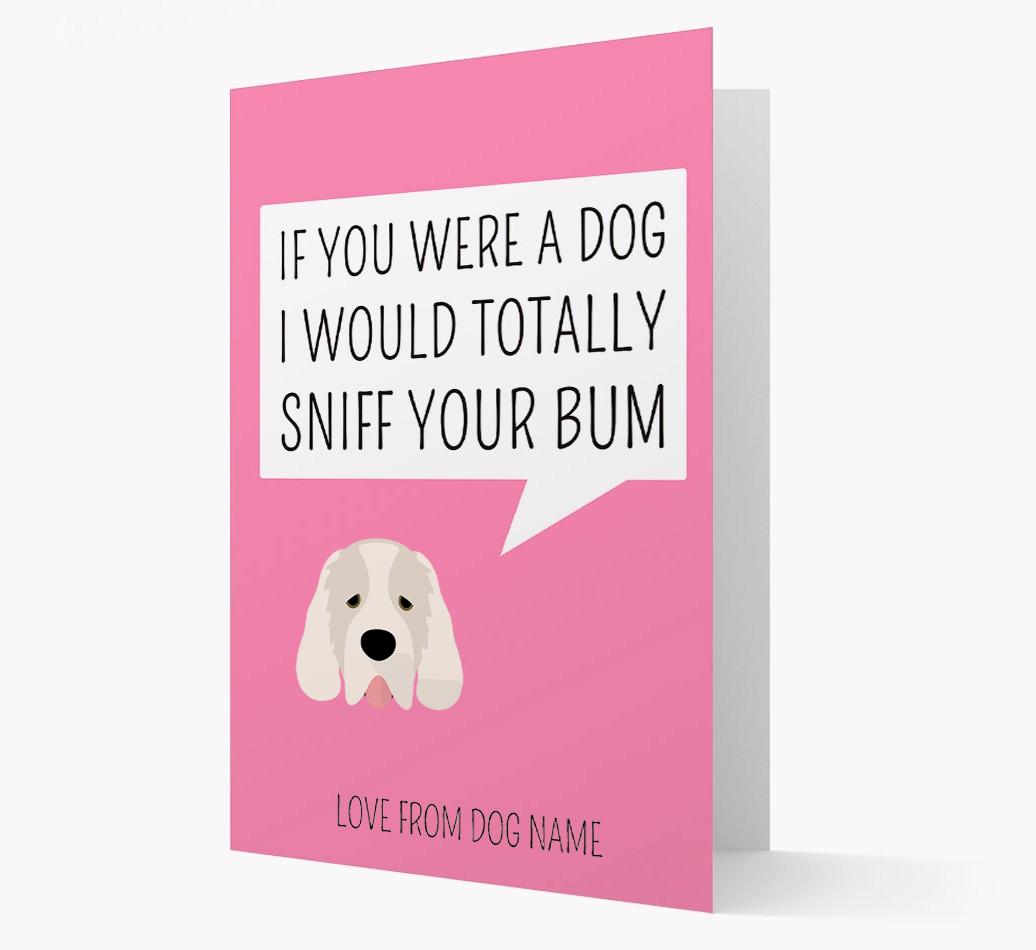 Personalized 'I'd Sniff Your Bum' Card