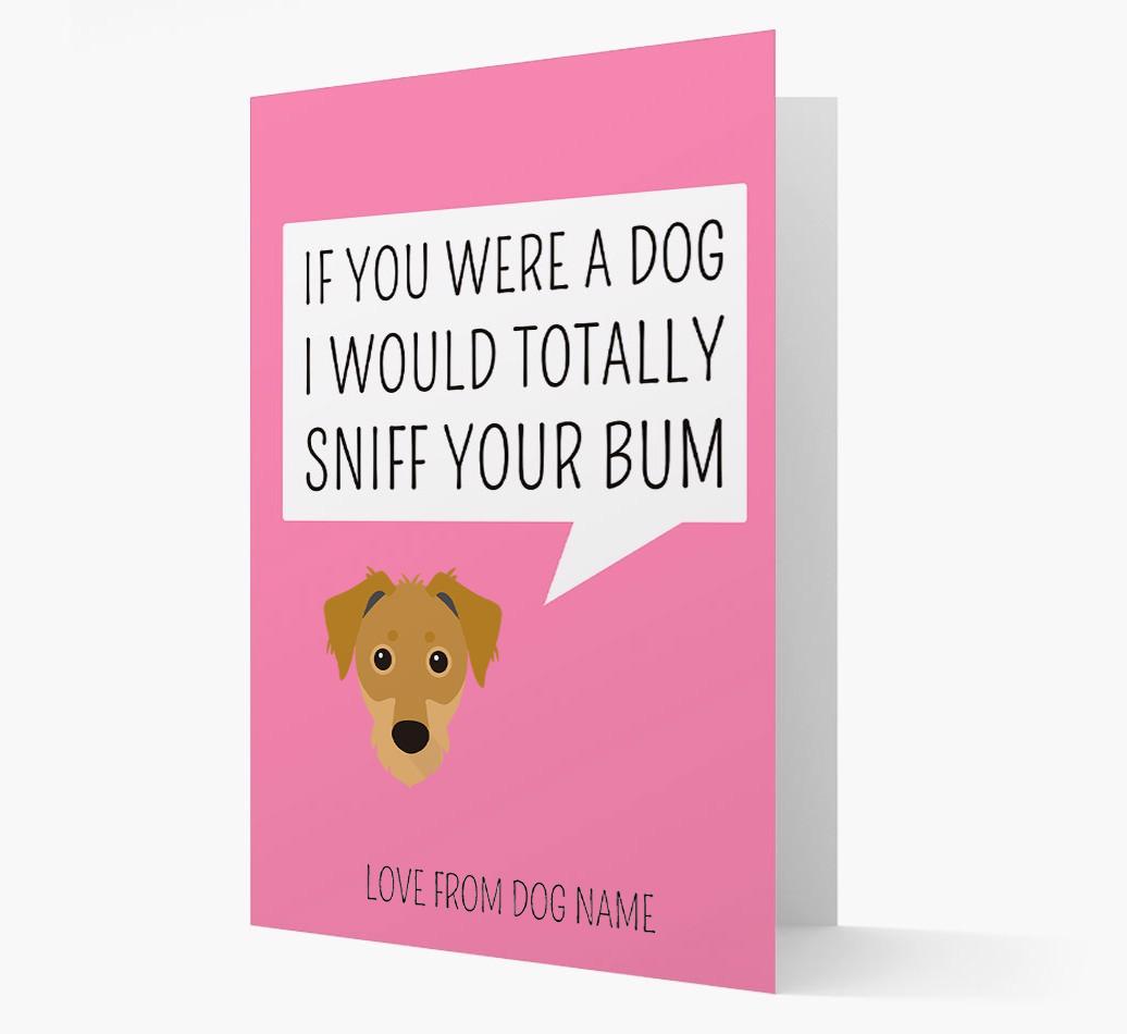 Personalized 'I'd Sniff Your Bum' Card
