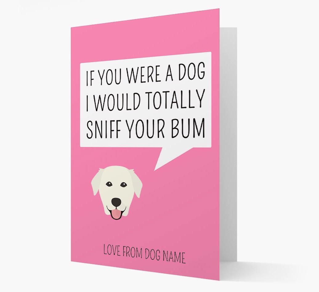 Personalized 'I'd Sniff Your Bum' Card
