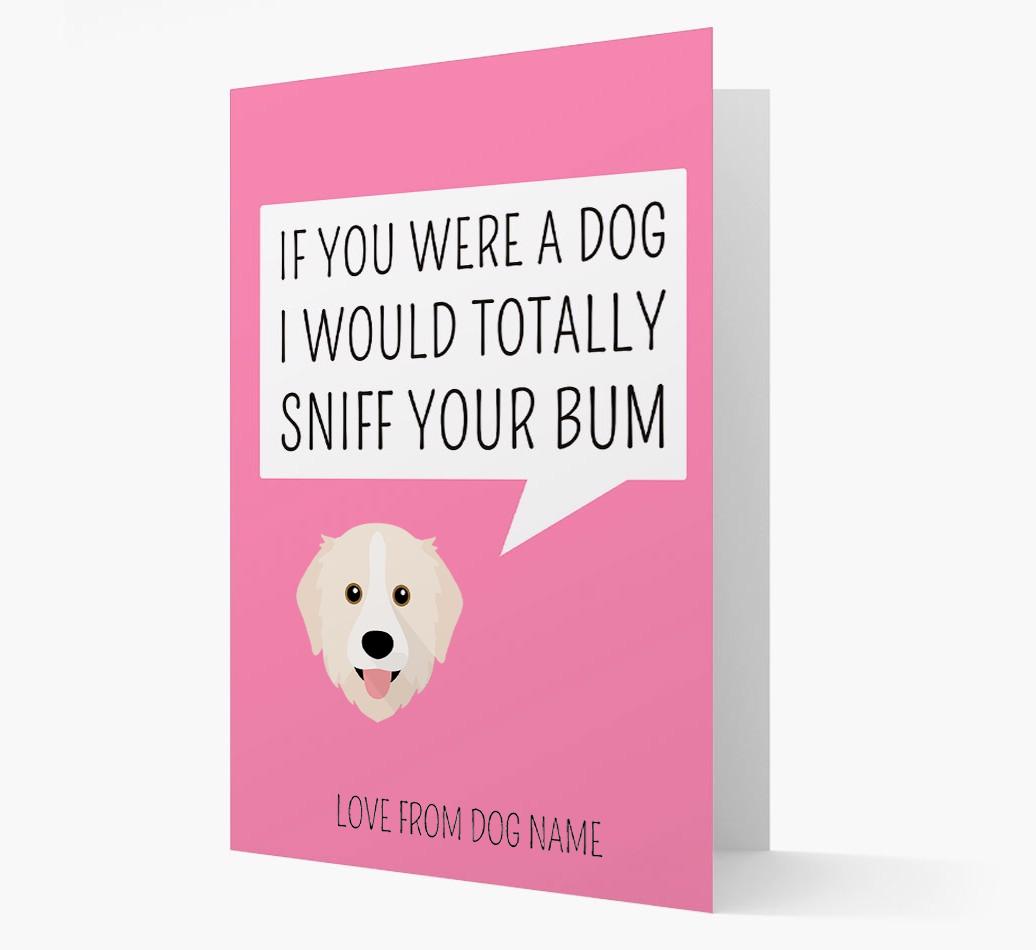 Personalised 'I'd Sniff Your Bum' Card