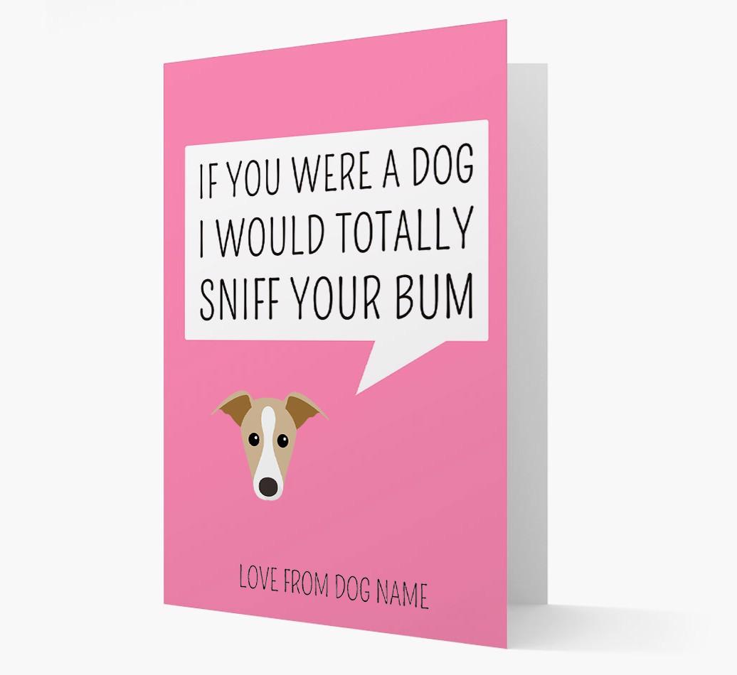 Personalized 'I'd Sniff Your Bum' Card