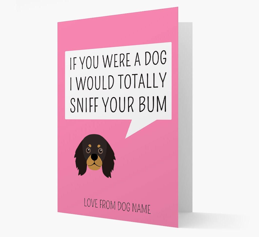 Personalized 'I'd Sniff Your Bum' Card