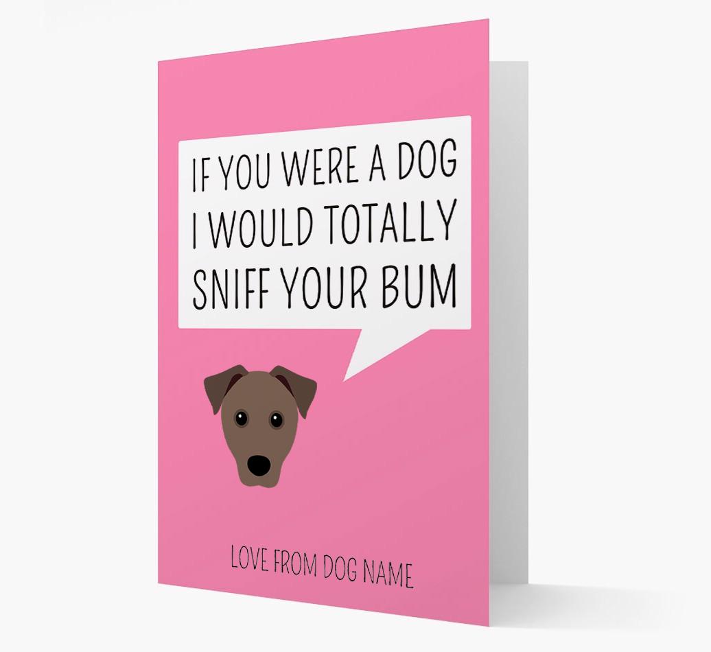 Personalized 'I'd Sniff Your Bum' Card