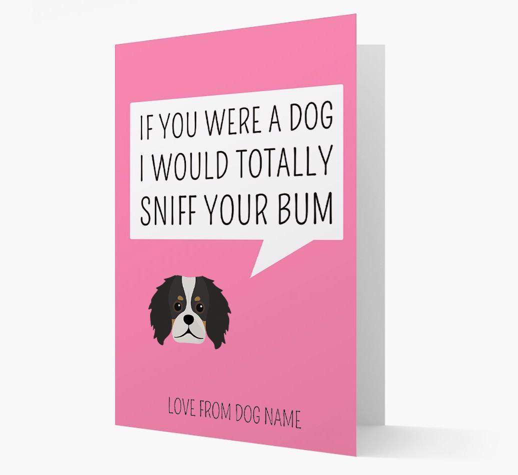 Personalized 'I'd Sniff Your Bum' Card