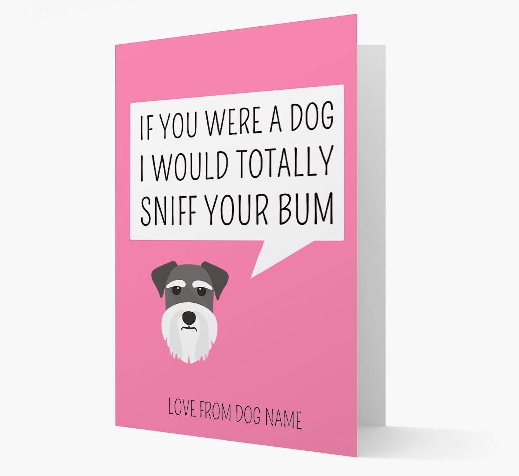 Personalized 'I'd Sniff Your Bum' Card