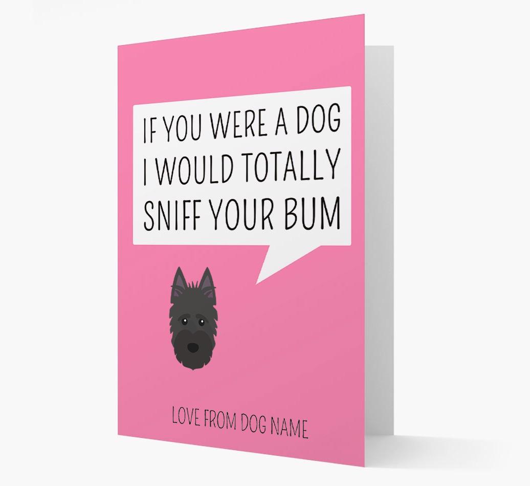 Personalized 'I'd Sniff Your Bum' Card
