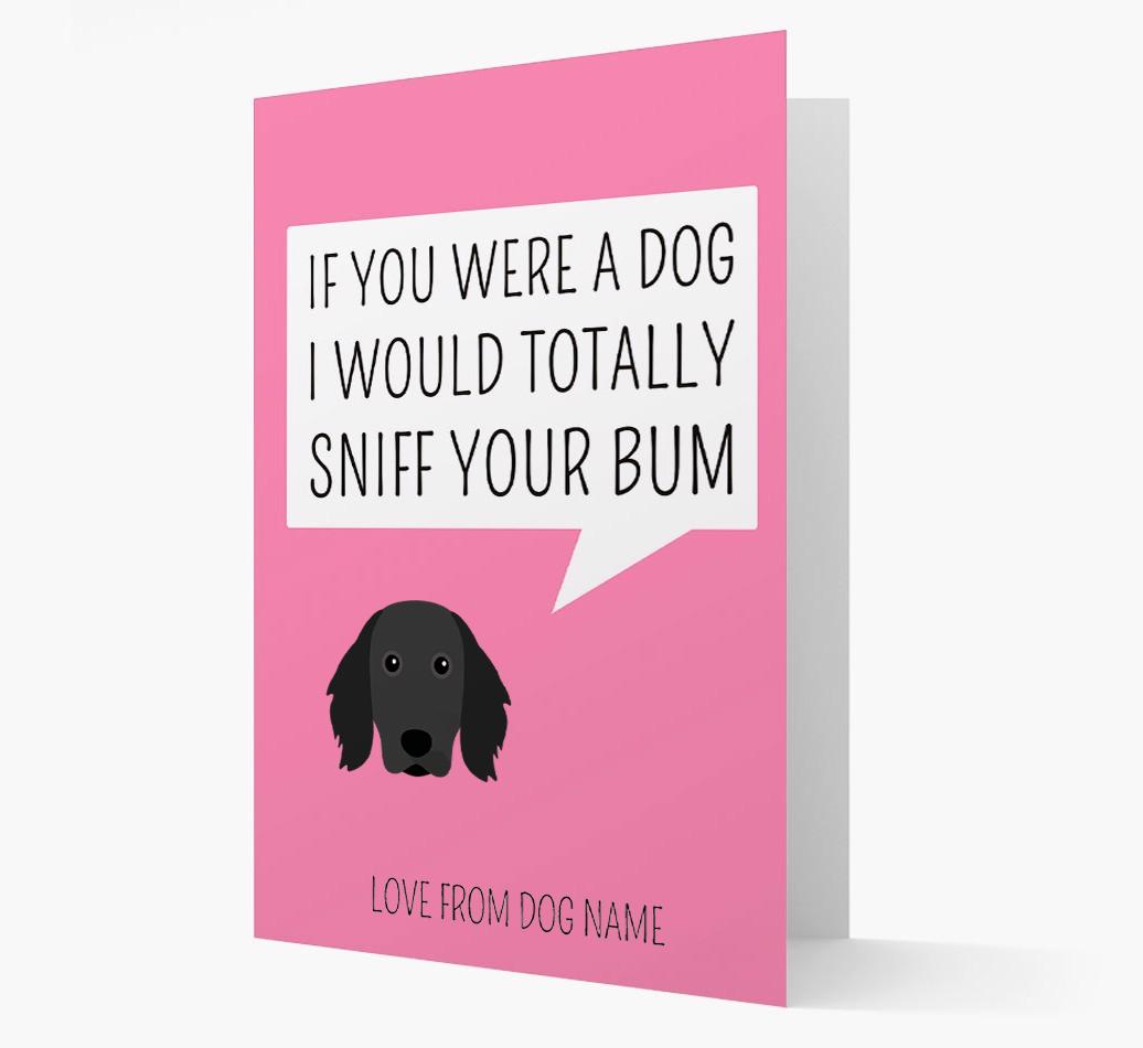 Personalized 'I'd Sniff Your Bum' Card