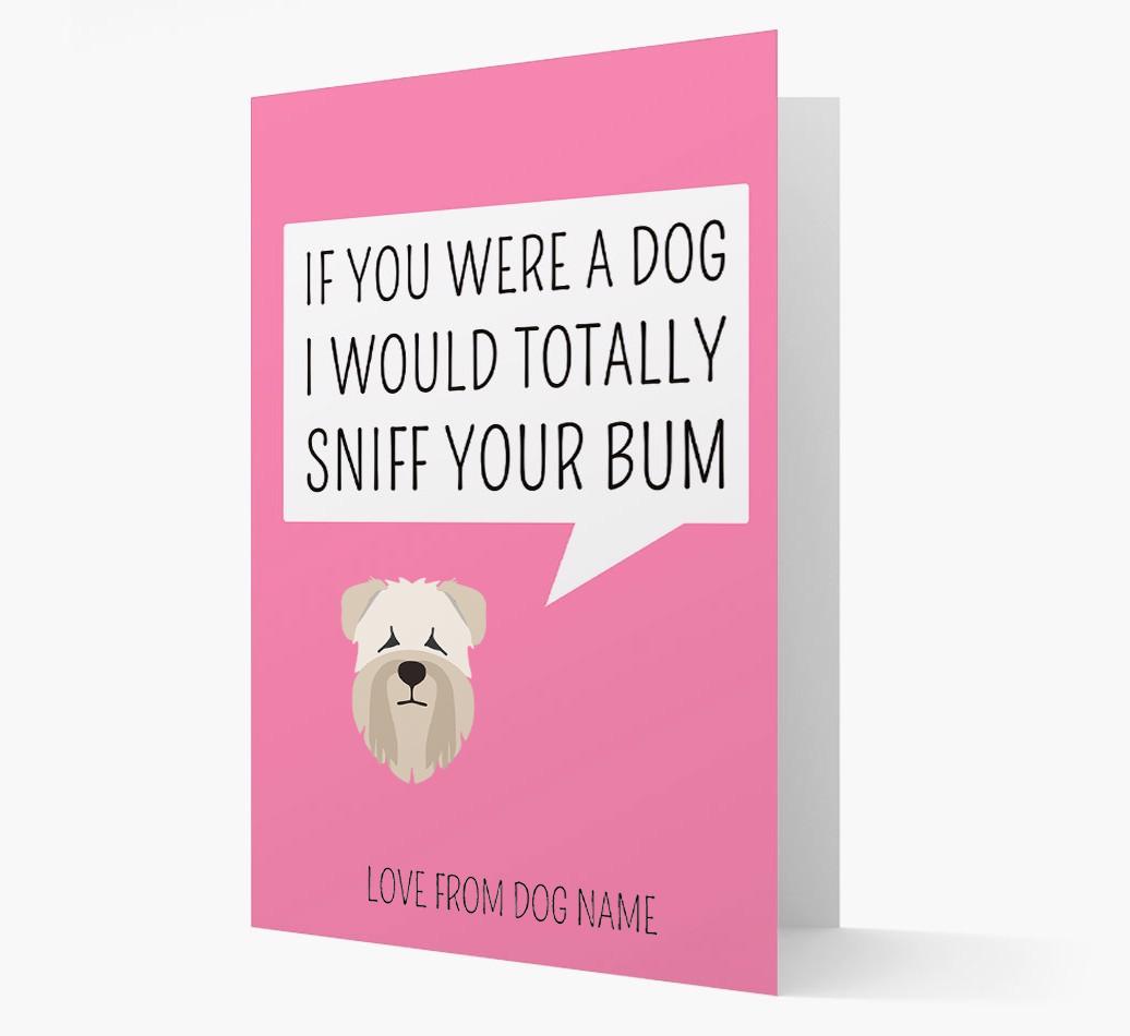 Personalized 'I'd Sniff Your Bum' Card