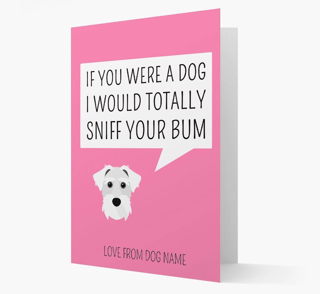 Personalized 'I'd Sniff Your Bum' Card