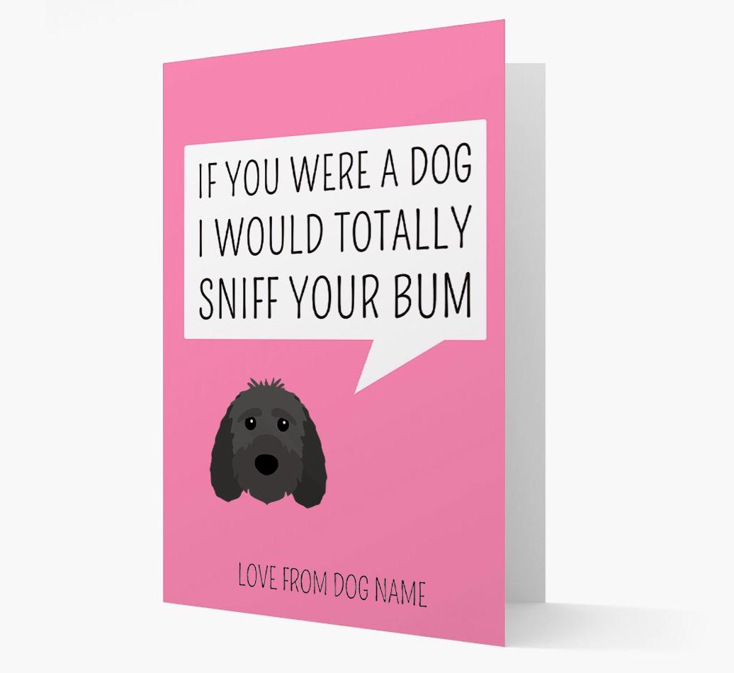 Personalized 'I'd Sniff Your Bum' Card