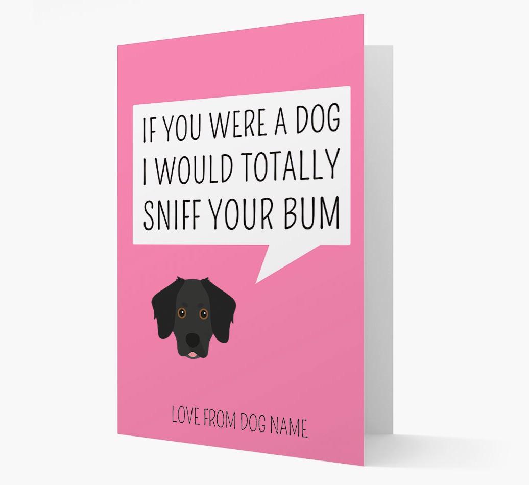 Personalized 'I'd Sniff Your Bum' Card