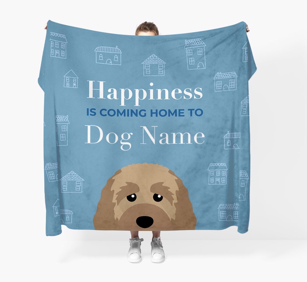 Happiness Is: Personalised {breedFullName} Throw Blanket