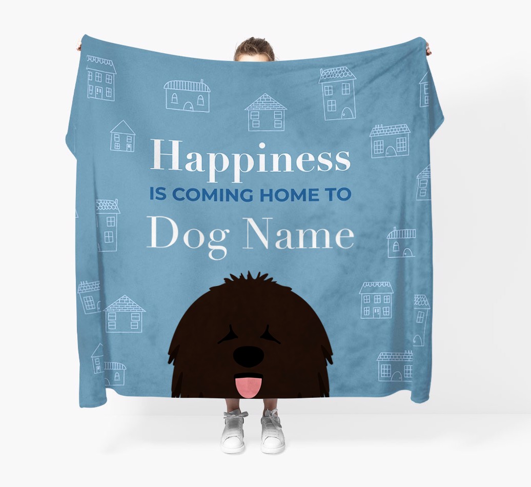 Happiness Is: Personalised {breedFullName} Throw Blanket