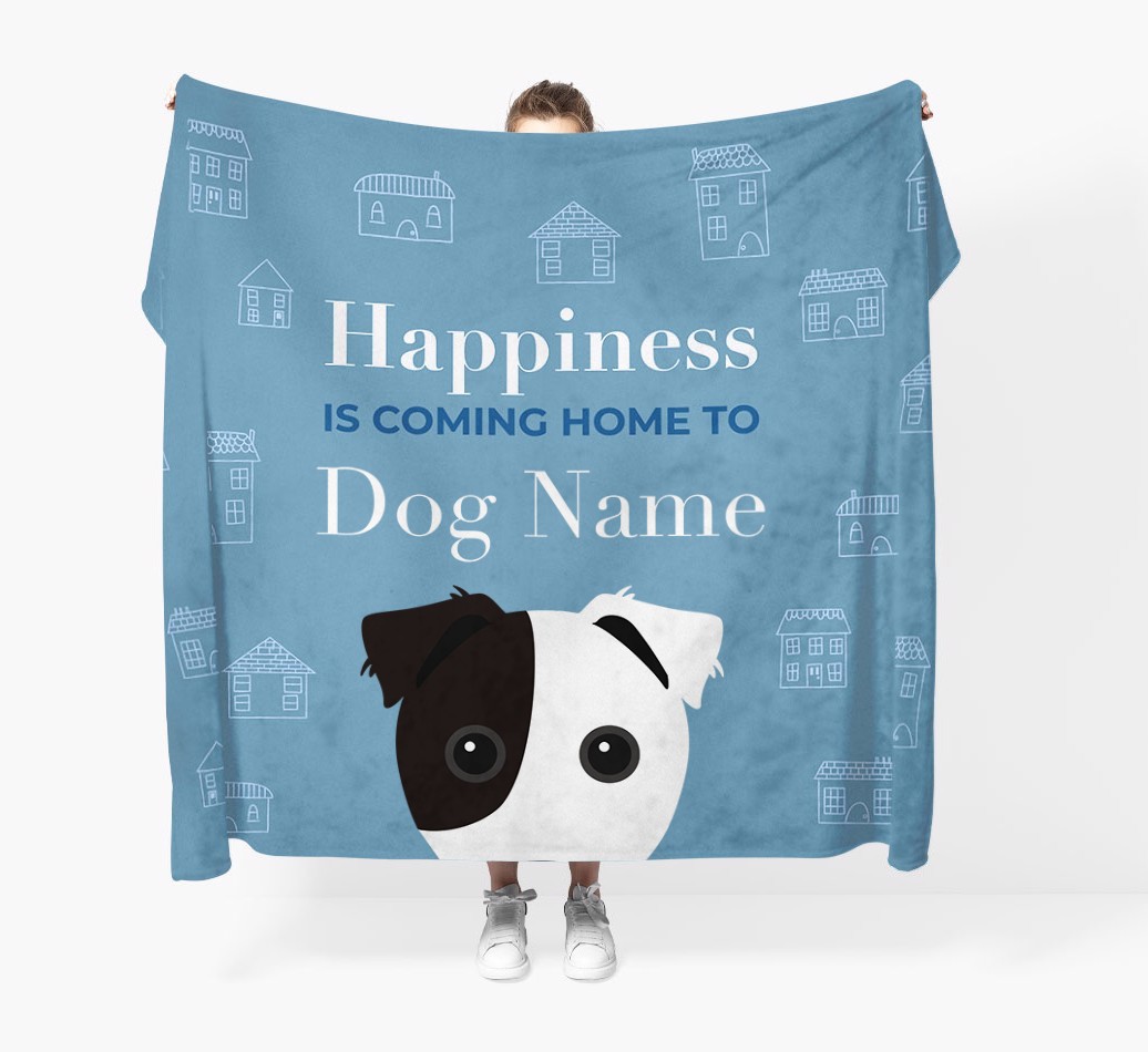 Happiness Is: Personalised {breedFullName} Throw Blanket