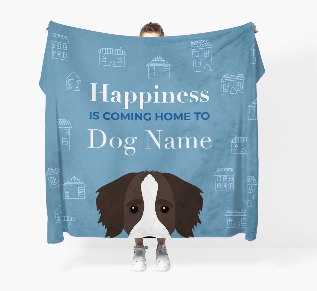 Happiness Is: Personalised {breedFullName} Throw Blanket
