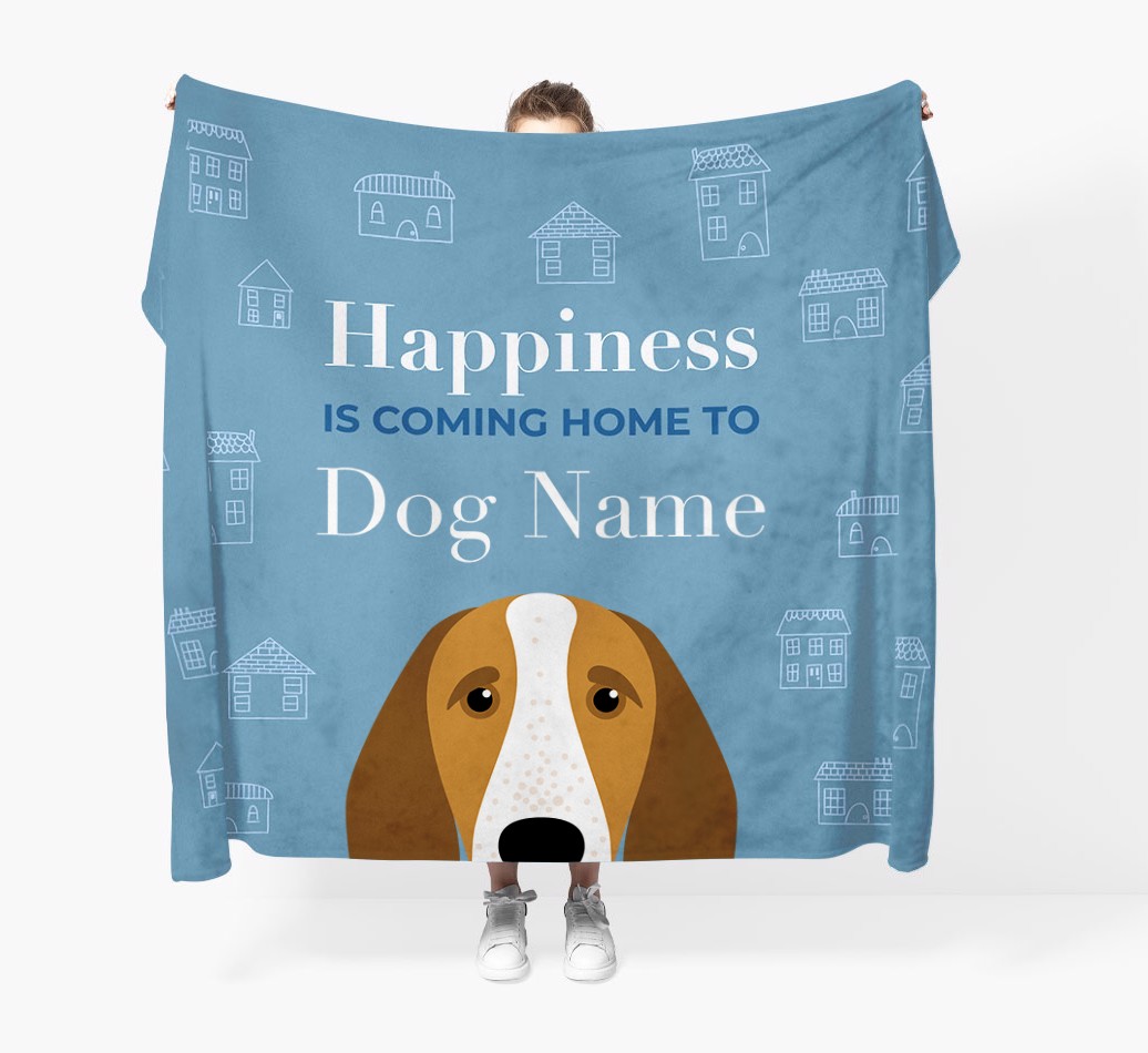 Happiness Is: Personalised {breedFullName} Throw Blanket