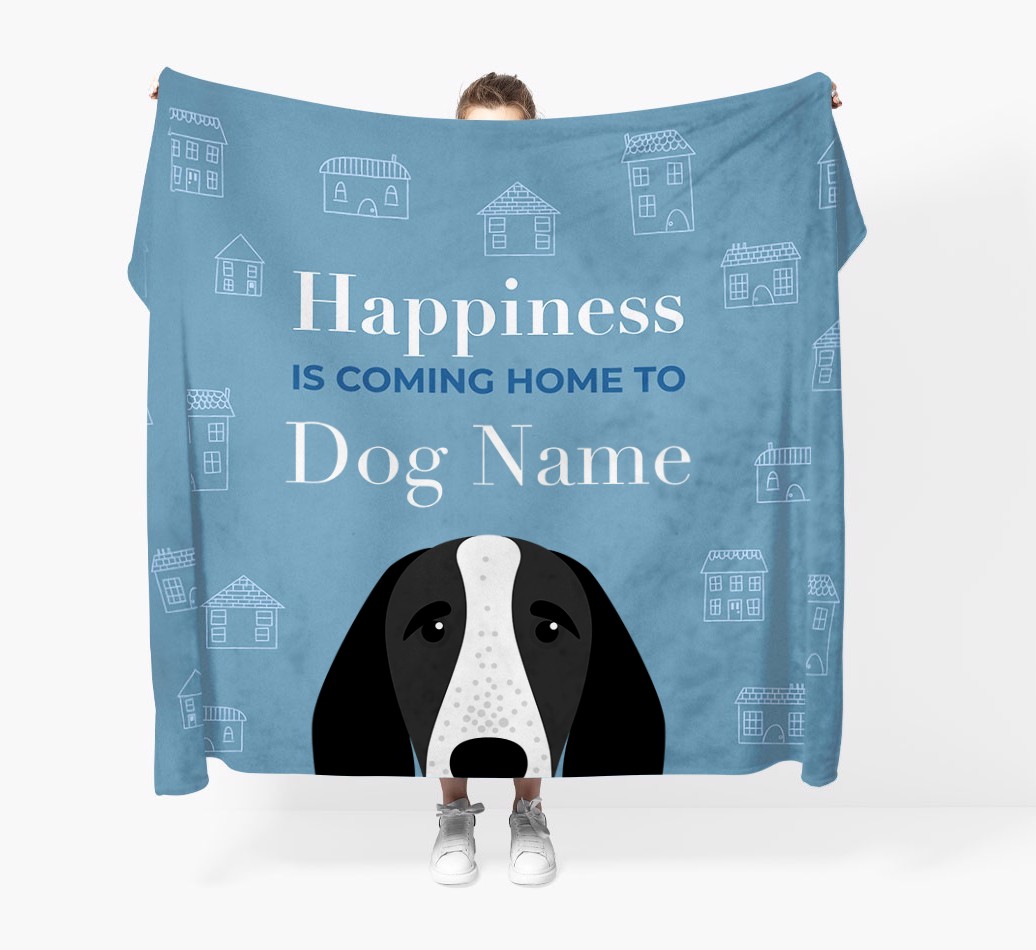 Happiness Is: Personalised {breedFullName} Throw Blanket
