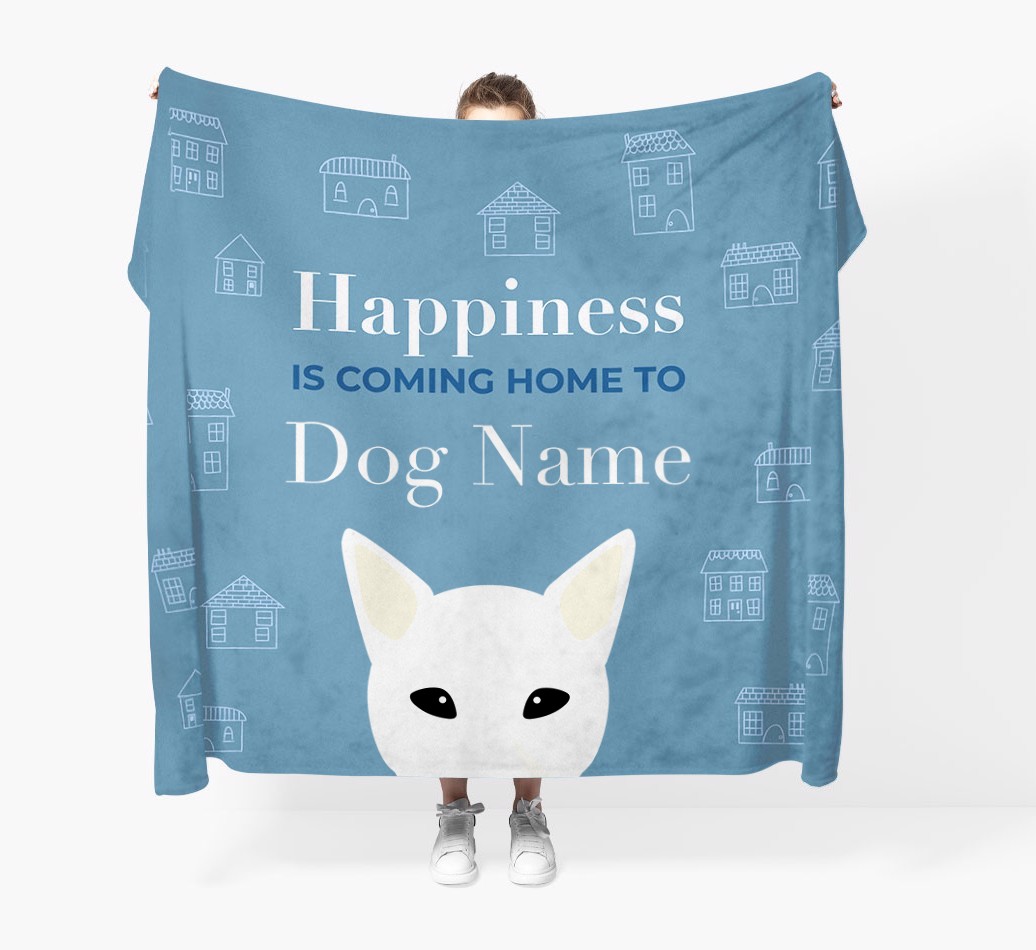 Happiness Is: Personalised {breedFullName} Throw Blanket