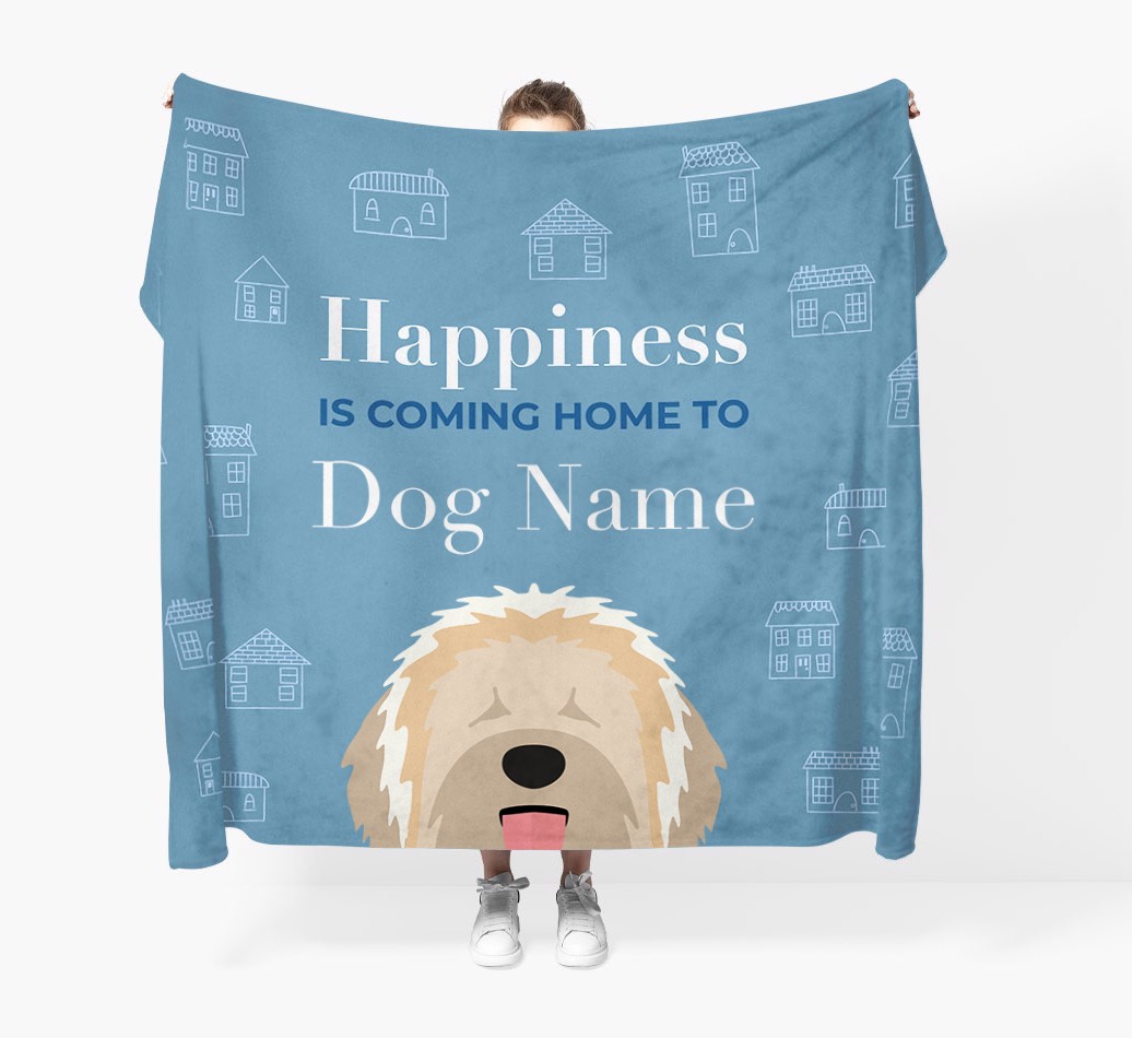 Happiness Is: Personalised {breedFullName} Throw Blanket