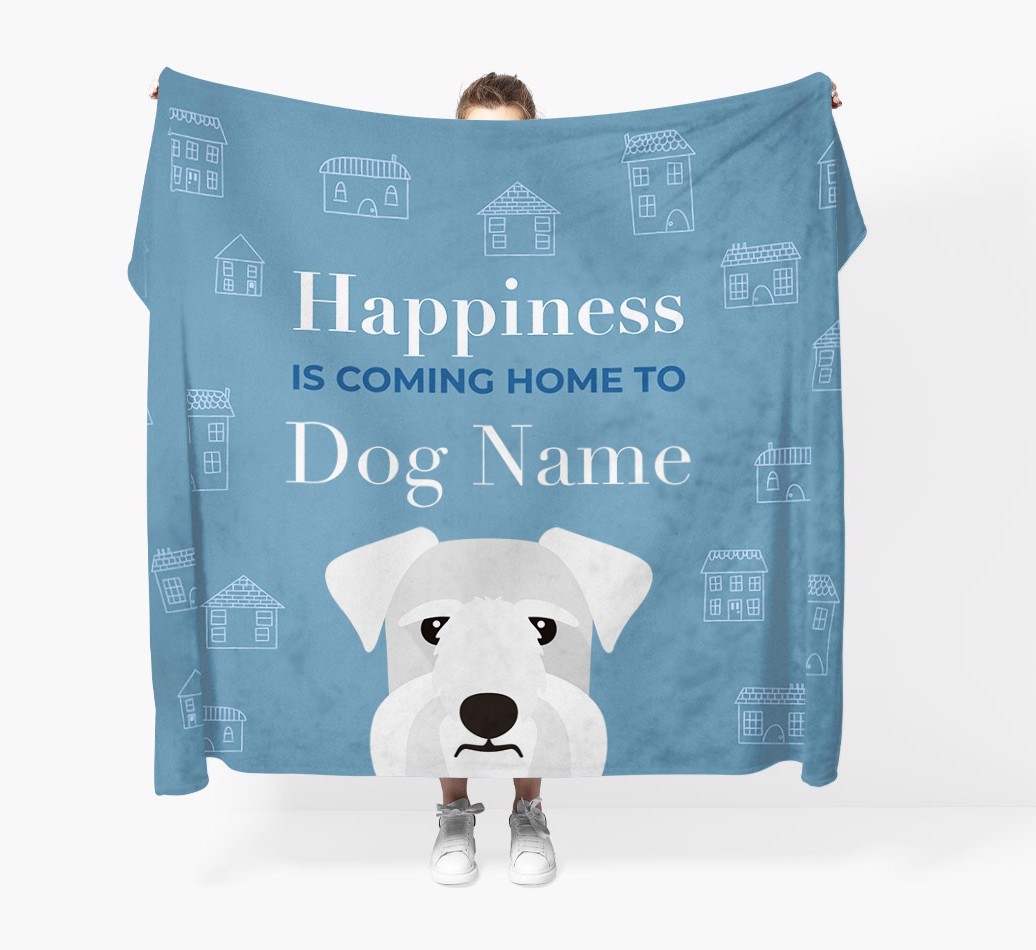 Happiness Is: Personalised {breedFullName} Throw Blanket