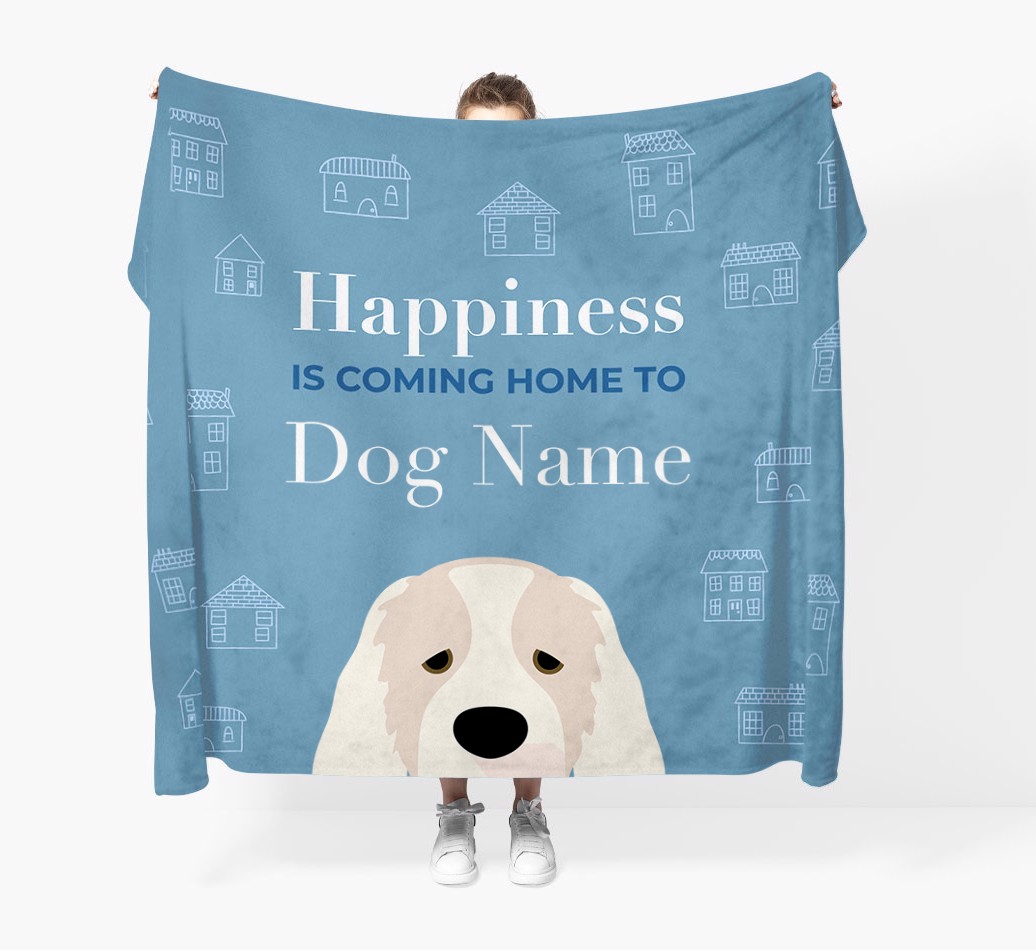 Happiness Is: Personalised {breedFullName} Throw Blanket