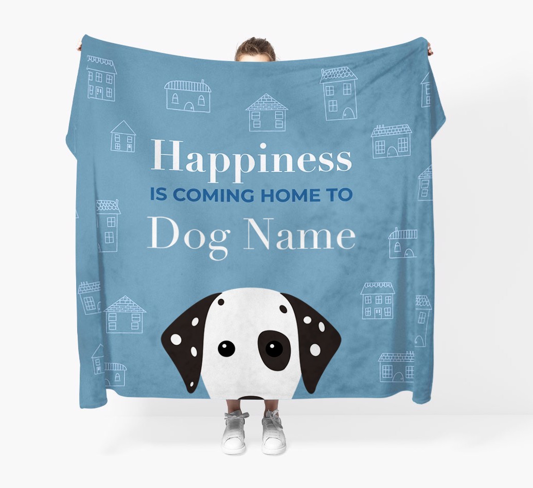 Happiness Is: Personalized {breedFullName} Throw Blanket