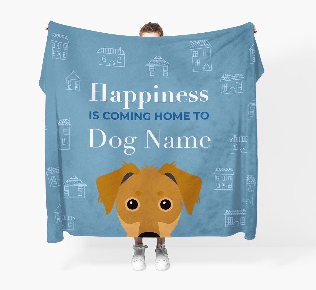 Happiness Is: Personalised {breedFullName} Throw Blanket