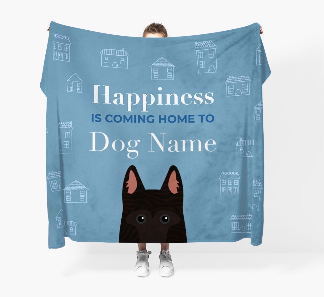 Happiness Is: Personalised {breedFullName} Throw Blanket