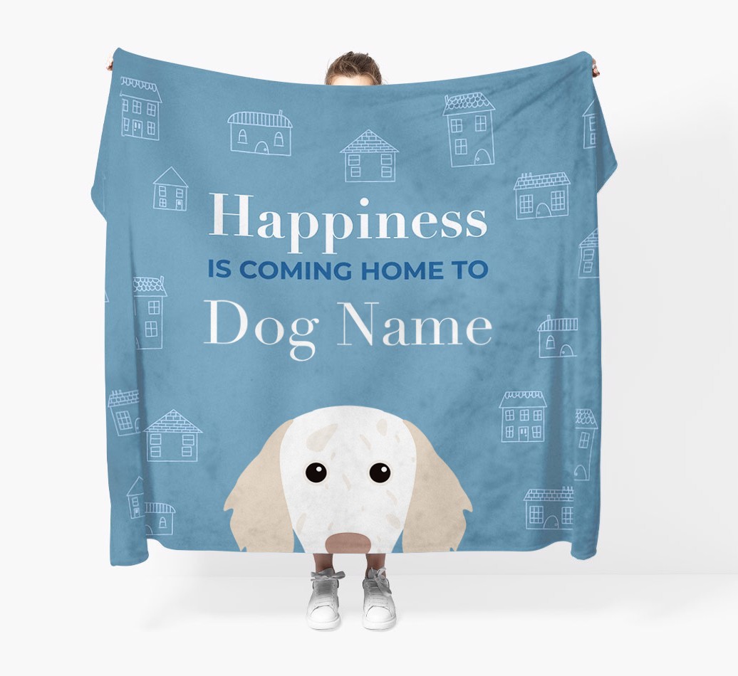 Happiness Is: Personalized {breedFullName} Throw Blanket