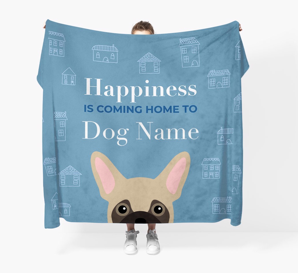 Happiness Is: Personalised {breedFullName} Throw Blanket