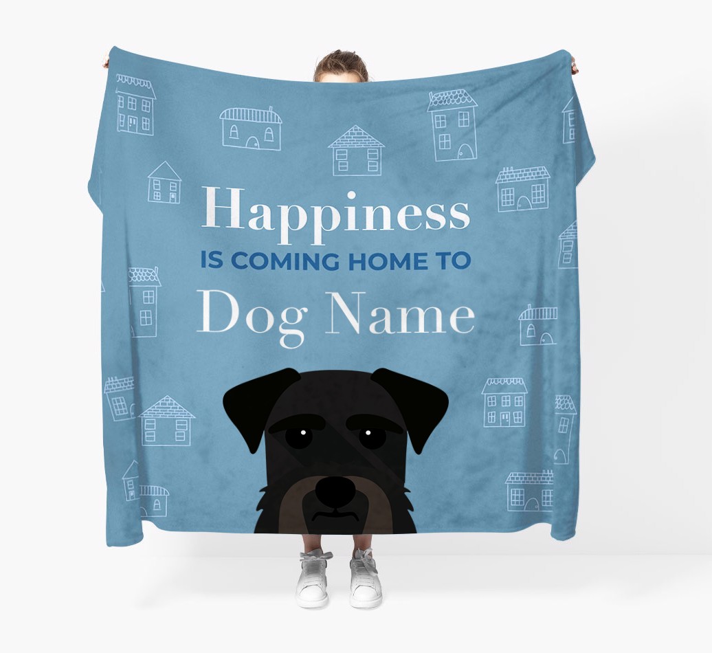 Happiness Is: Personalised {breedFullName} Throw Blanket