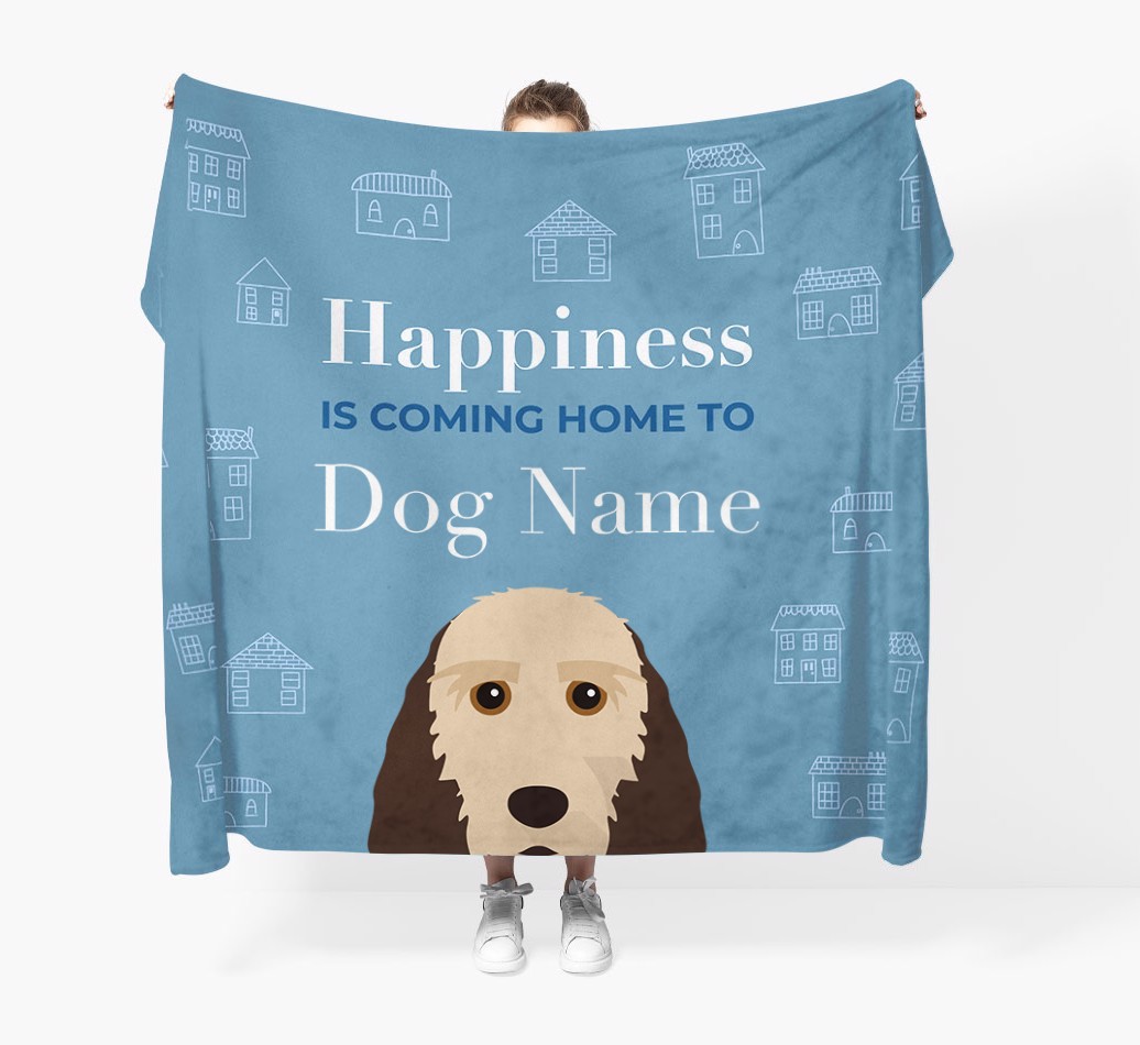 Happiness Is: Personalised {breedFullName} Throw Blanket