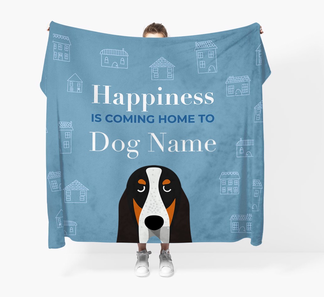 Happiness Is: Personalised {breedFullName} Throw Blanket